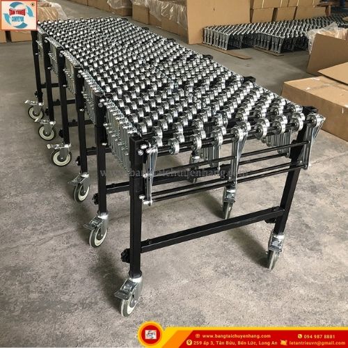 Băng tải con lăn xếp