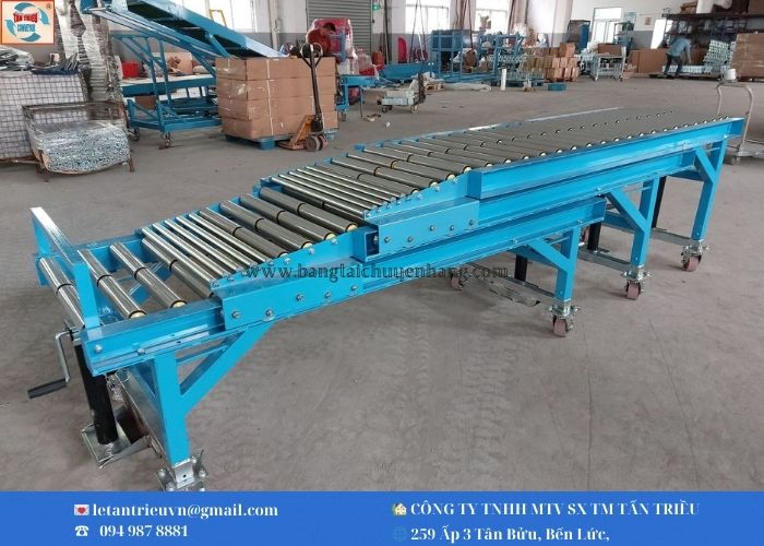 Băng tải con lăn nhựa co rút