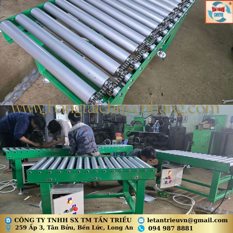 Gia công băng tải con lăn truyền động
