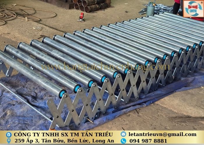 Băng tải con lăn xếp tự do