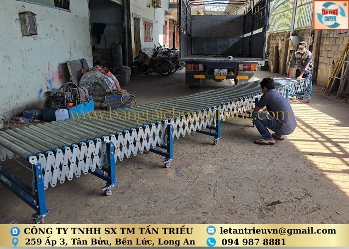 Băng tải con lăn xếp tự do