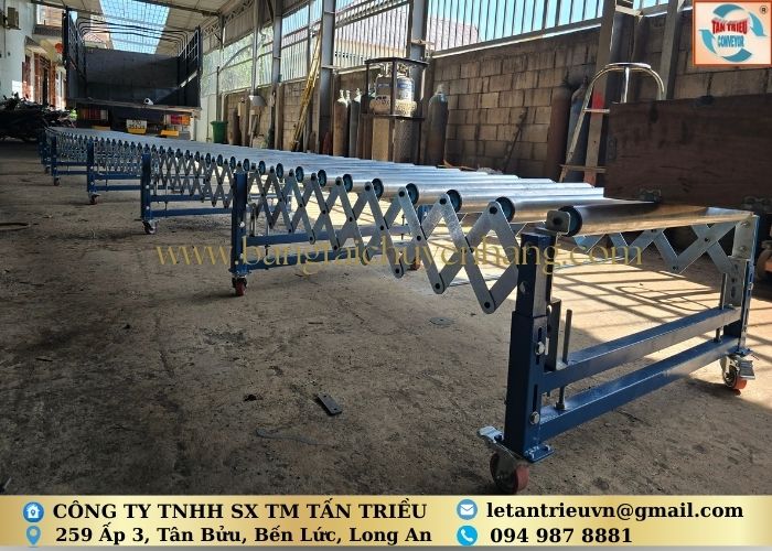 Băng tải xếp gọn