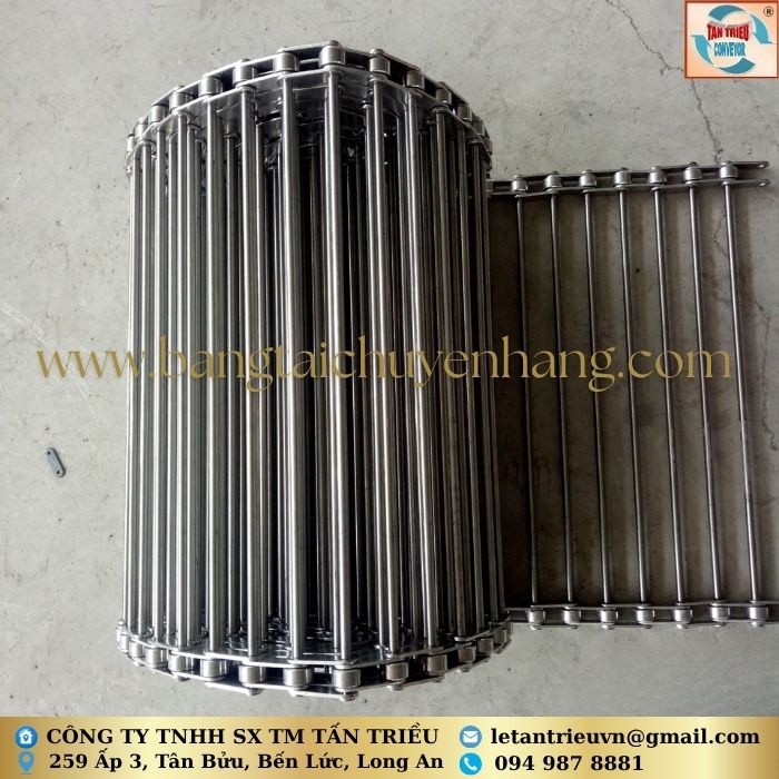 Lưới Băng Tải Inox Dạng Xích