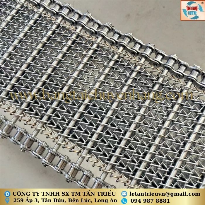 Lưới băng tải dạng xoắn ốc inox 304