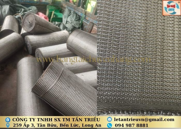 Băng Tải Lưới Sấy Inox Dạng Chiếu