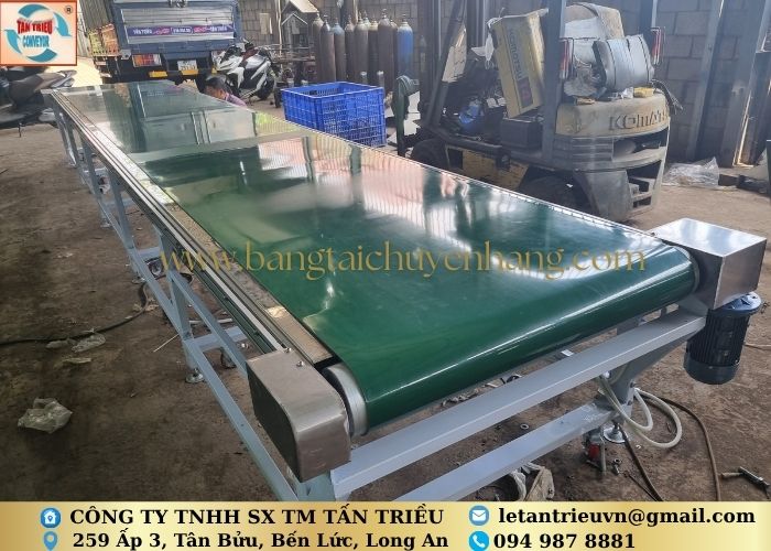 Băng Tải PVC Xanh Trơn