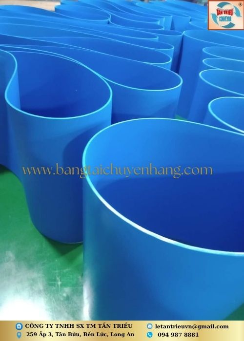 Dây băng tải PU xanh