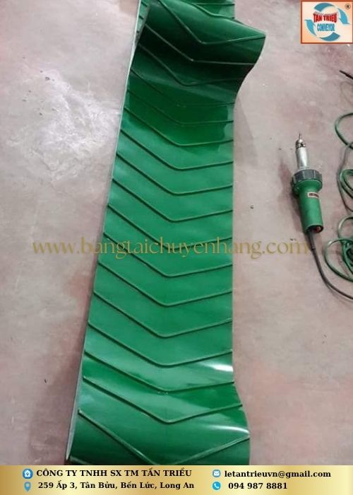 Dây băng tải PVC xanh