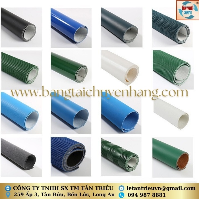 Các loại dây băng tải PVC