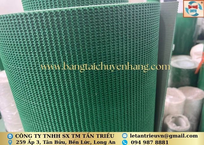 Dây băng tải PVC xanh nhám