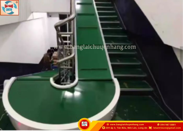 Băng Tải Góc Cong