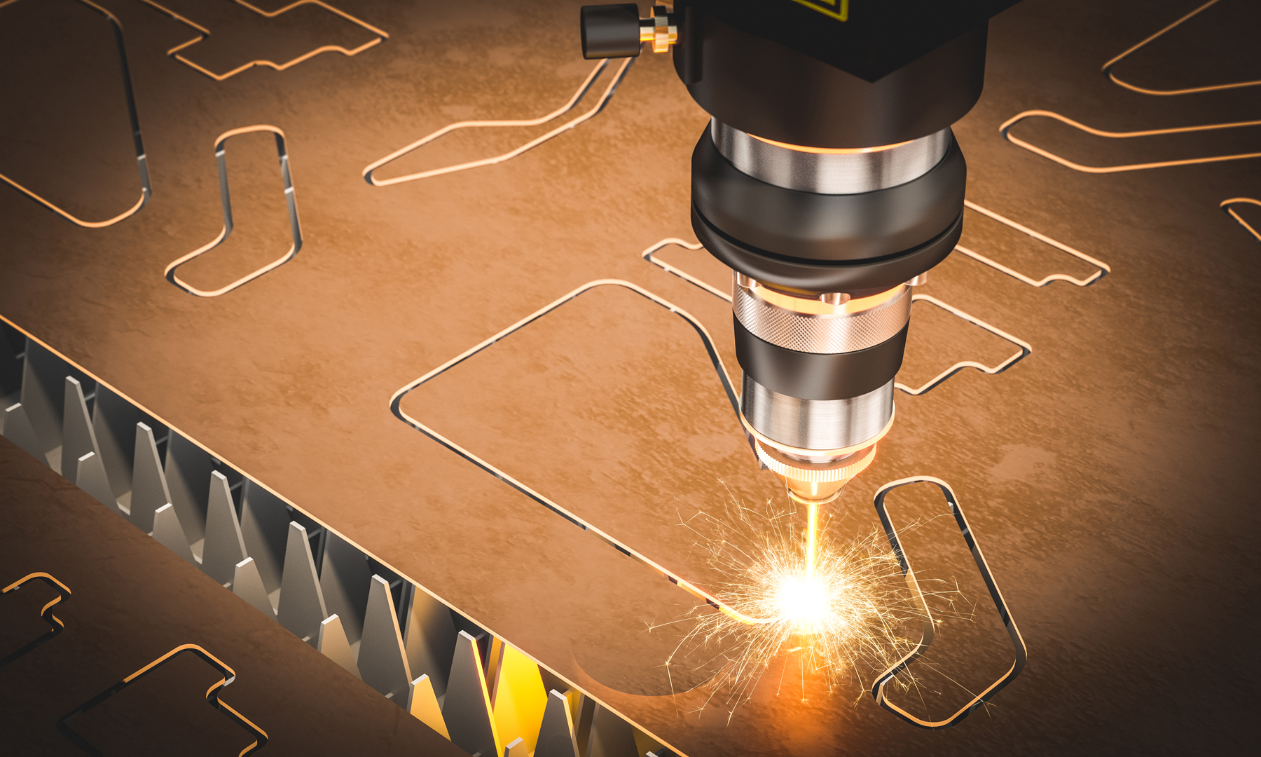 Căt Sắt CNC, Laser