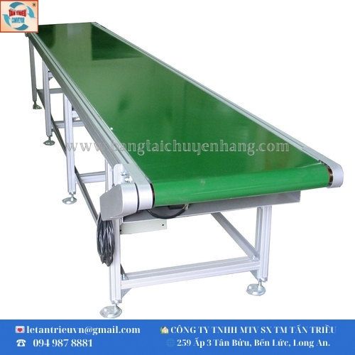 Băng tải pvc xanh