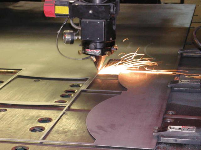 Căt sắt CNC, Laser